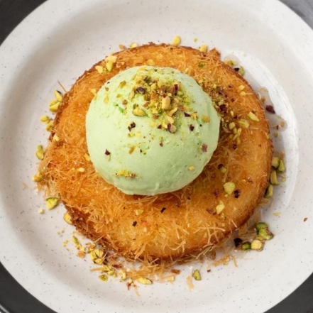 Kunafa Sundae, pictured in the Alake menu